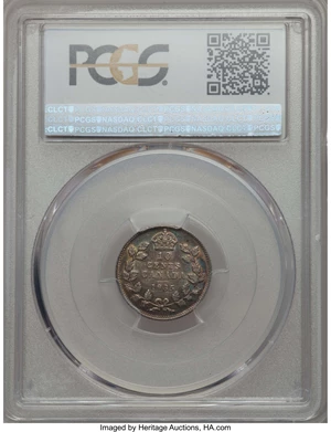 image for: George V 10 Cents 1935 AU55 PCGS