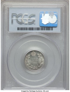 image for: George V 10 Cents 1929 MS64 PCGS