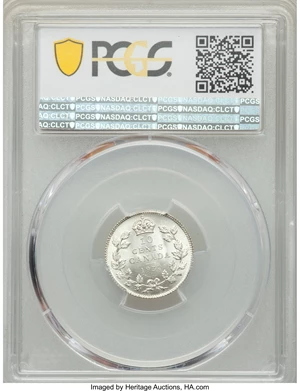 image for: George V 10 Cents 1930 MS65 PCGS