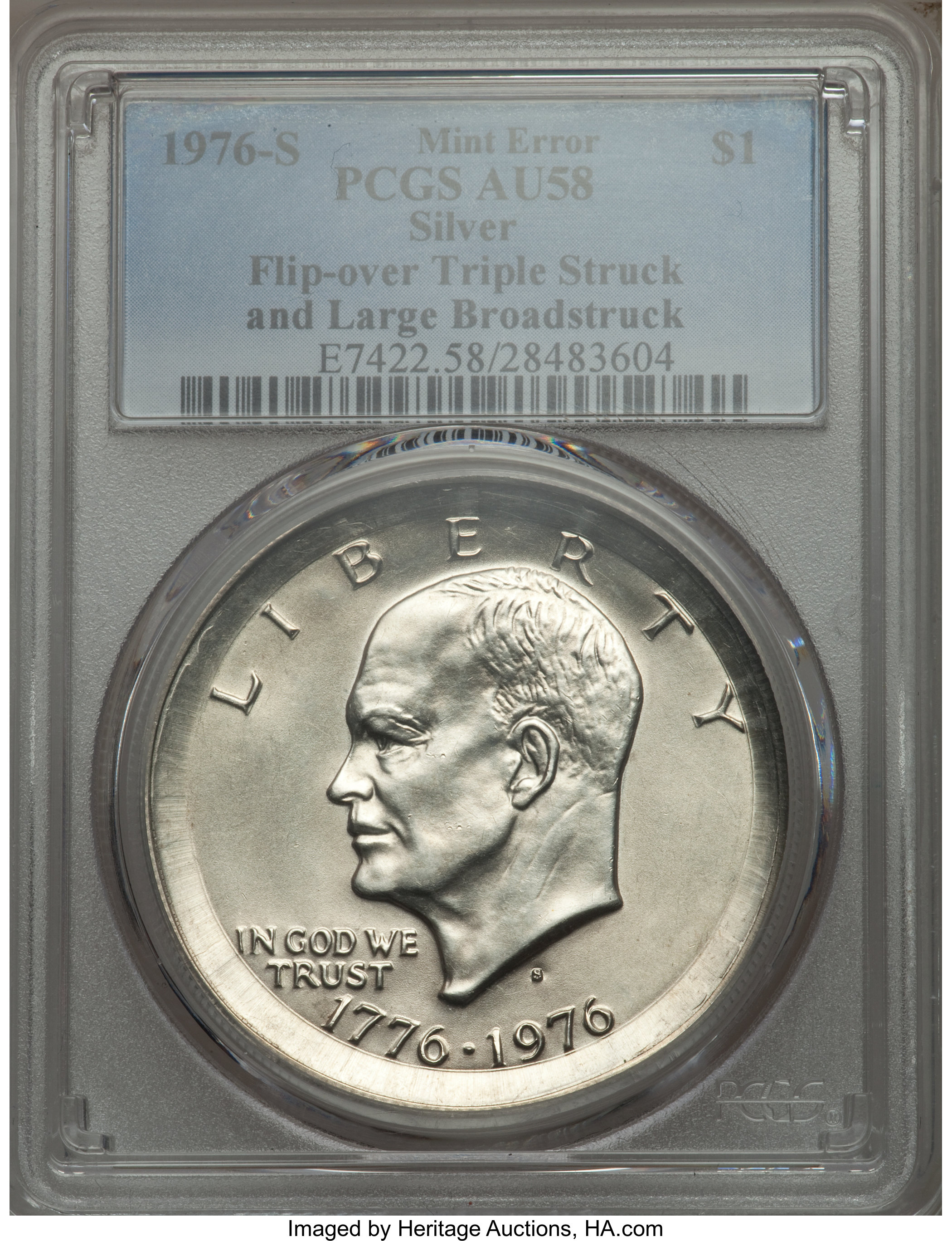 1976-S $1  Silver AU58 thumbnail 8