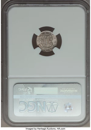 image for: 1852 3CS MS68 NGC....