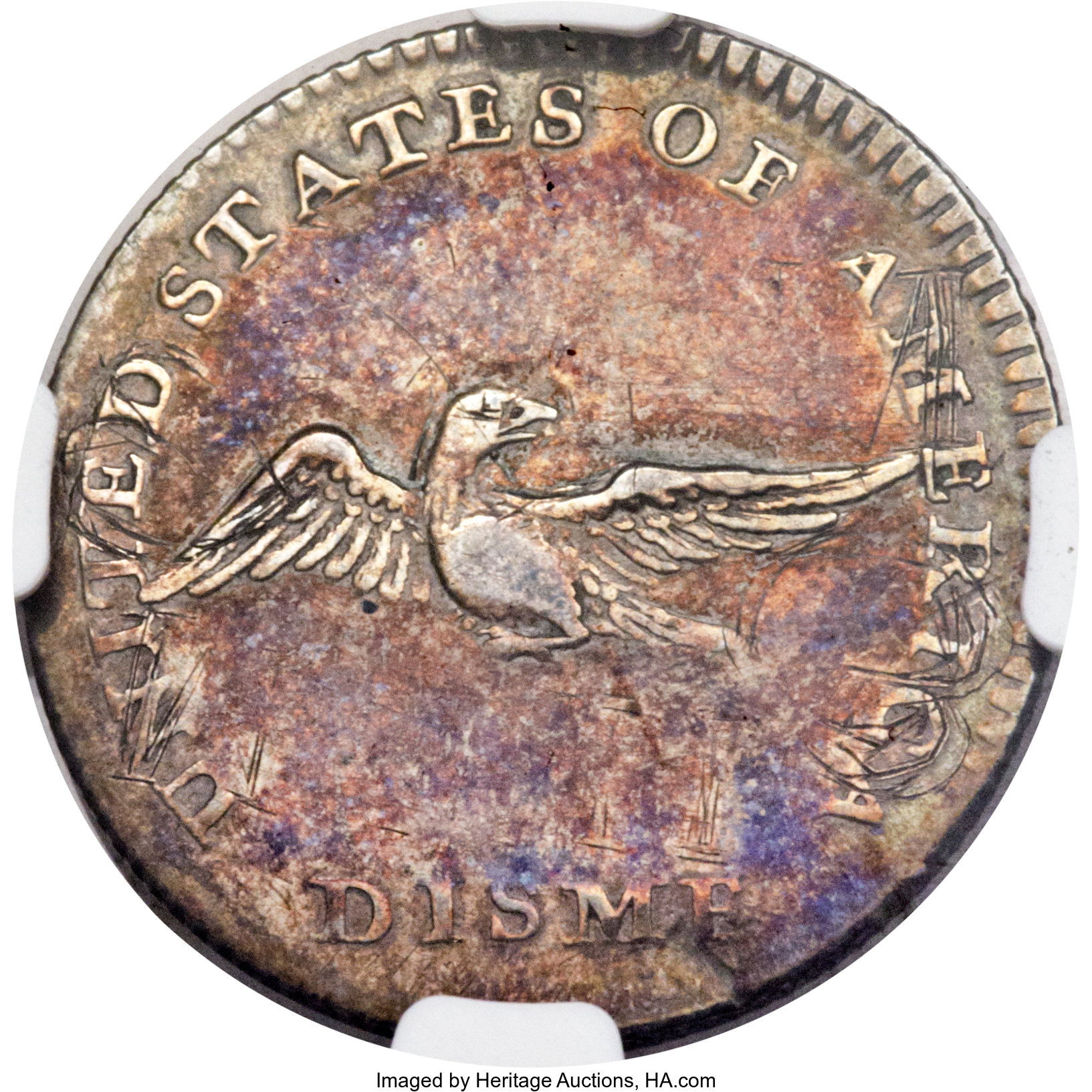 image for: 1792 P10C Disme, Judd-9, Pollock-10, R.8, Fine 15 NGC....
