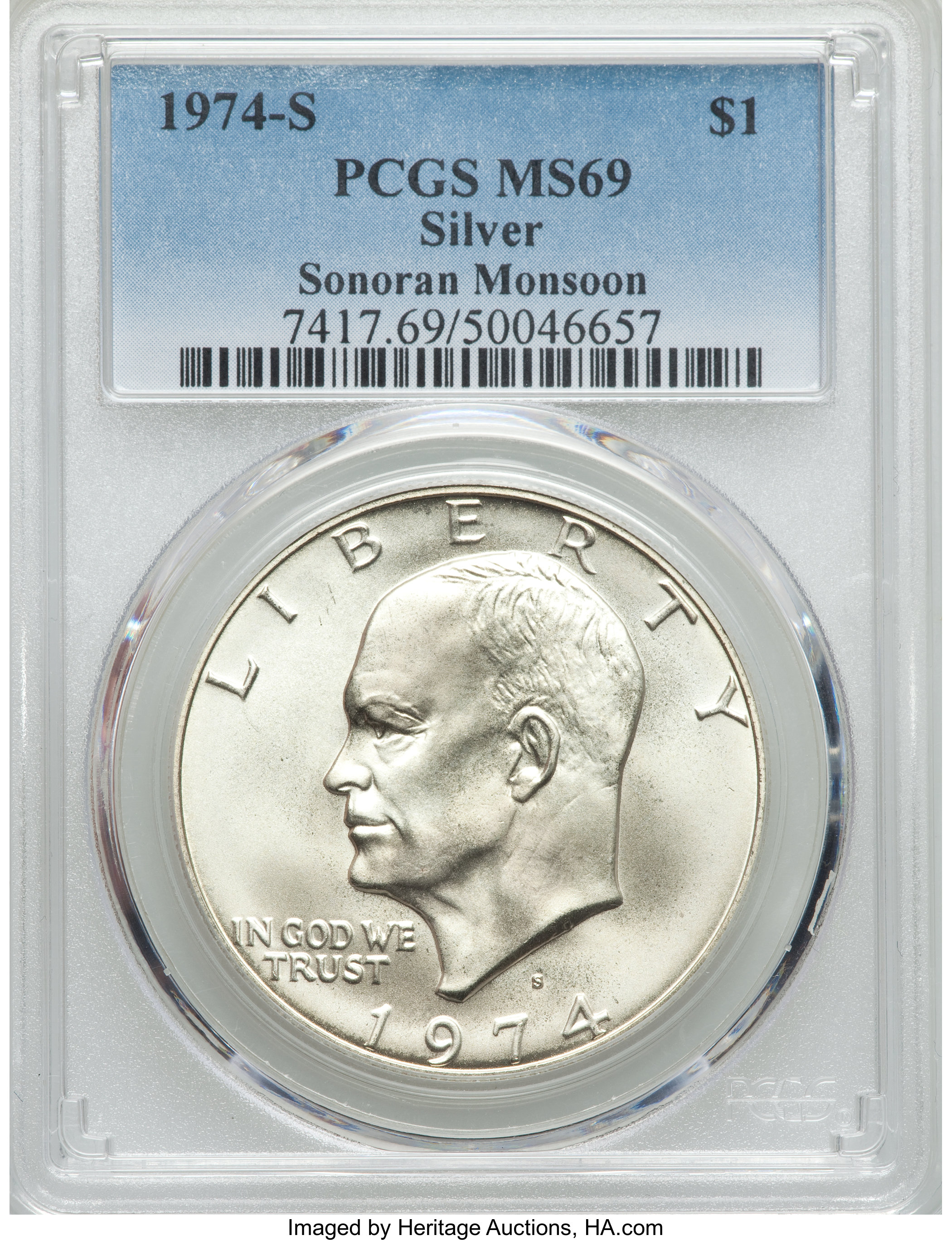 1974-S $1  Silver MS69 thumbnail 11
