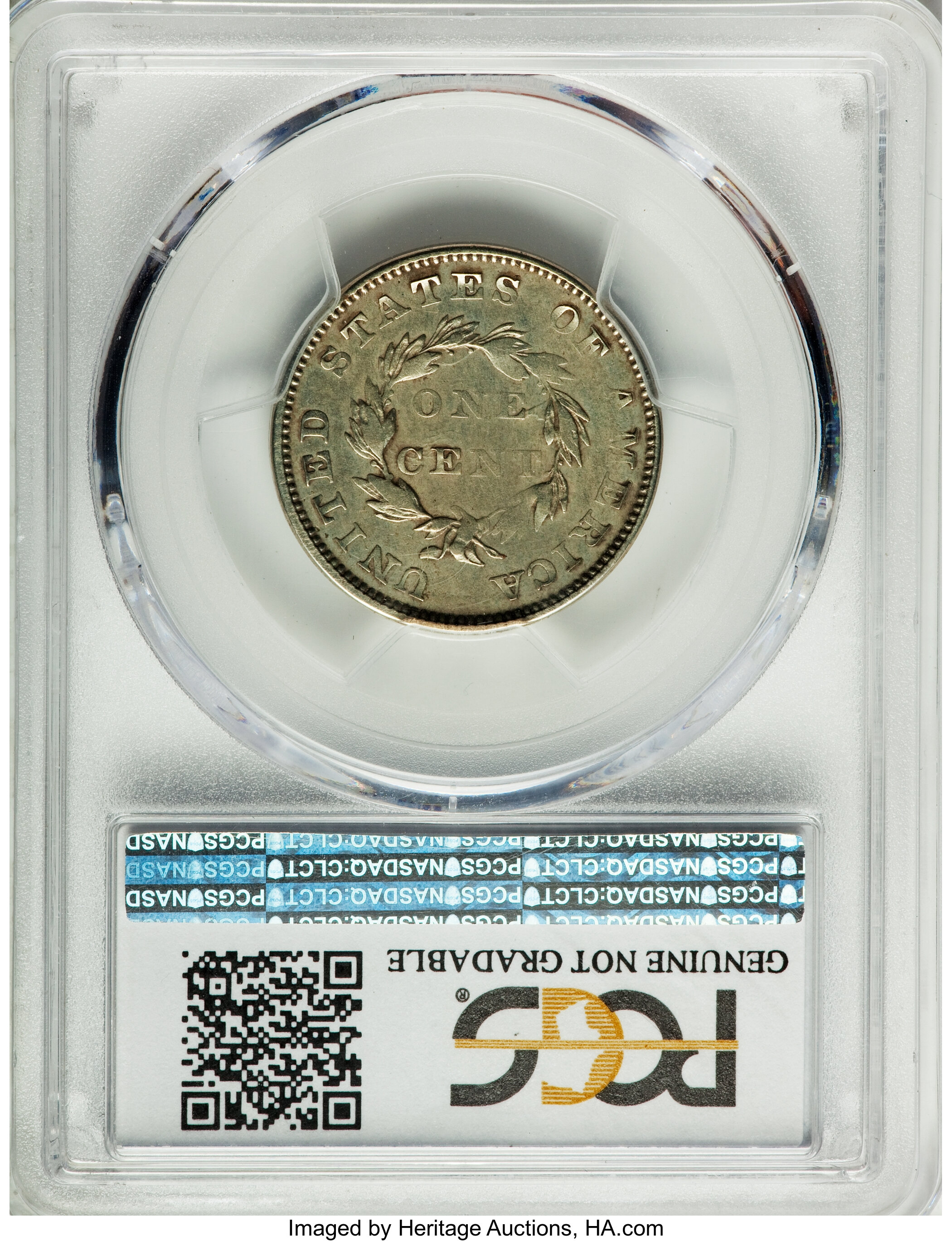 image for: 1855 E1C Flying Eagle Cent, Judd-171, Pollock-196, Low R.7 -- Damage -- Genuine PCGS. Proof, AU Details....