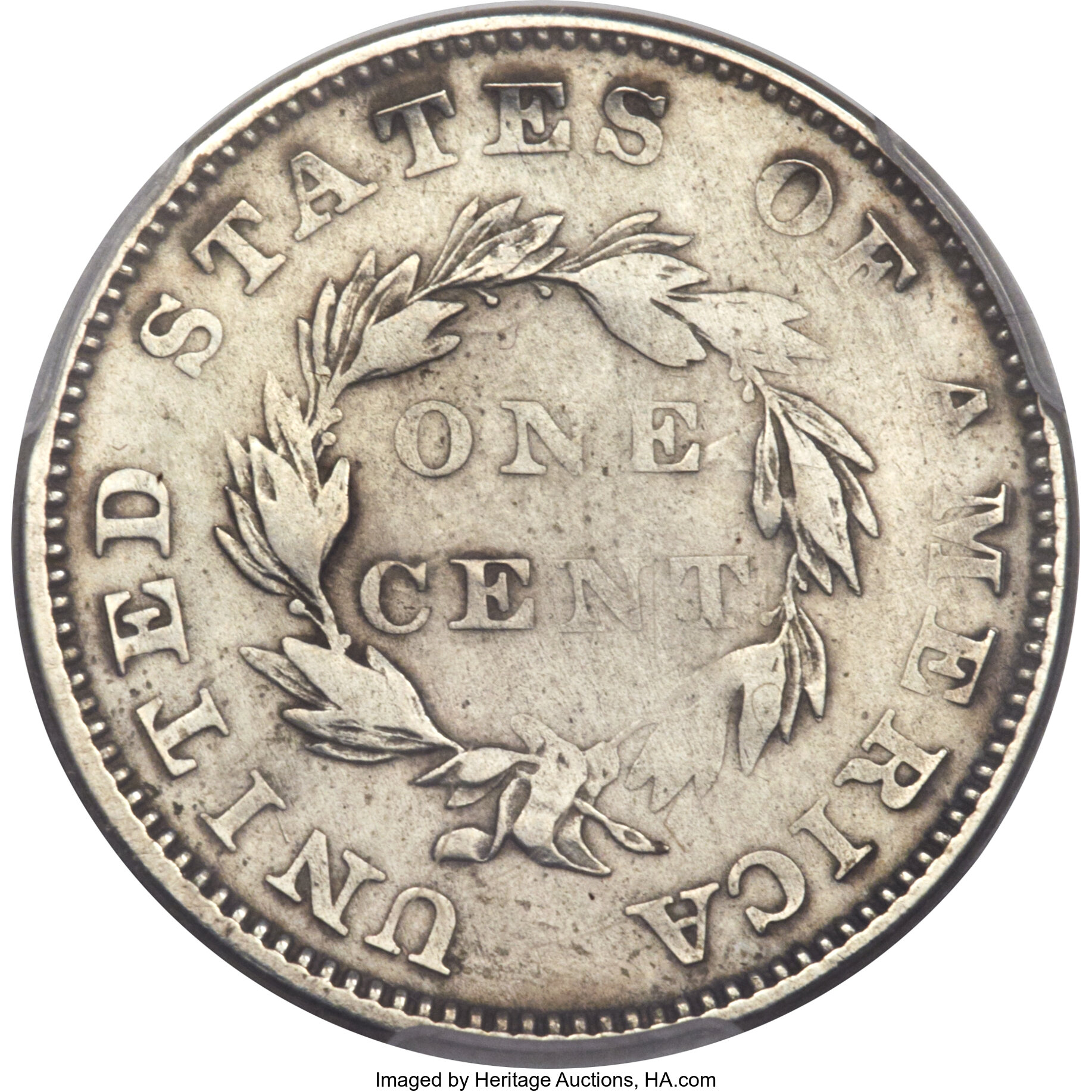 image for: 1855 E1C Flying Eagle Cent, Judd-171, Pollock-196, Low R.7 -- Damage -- Genuine PCGS. Proof, AU Details....