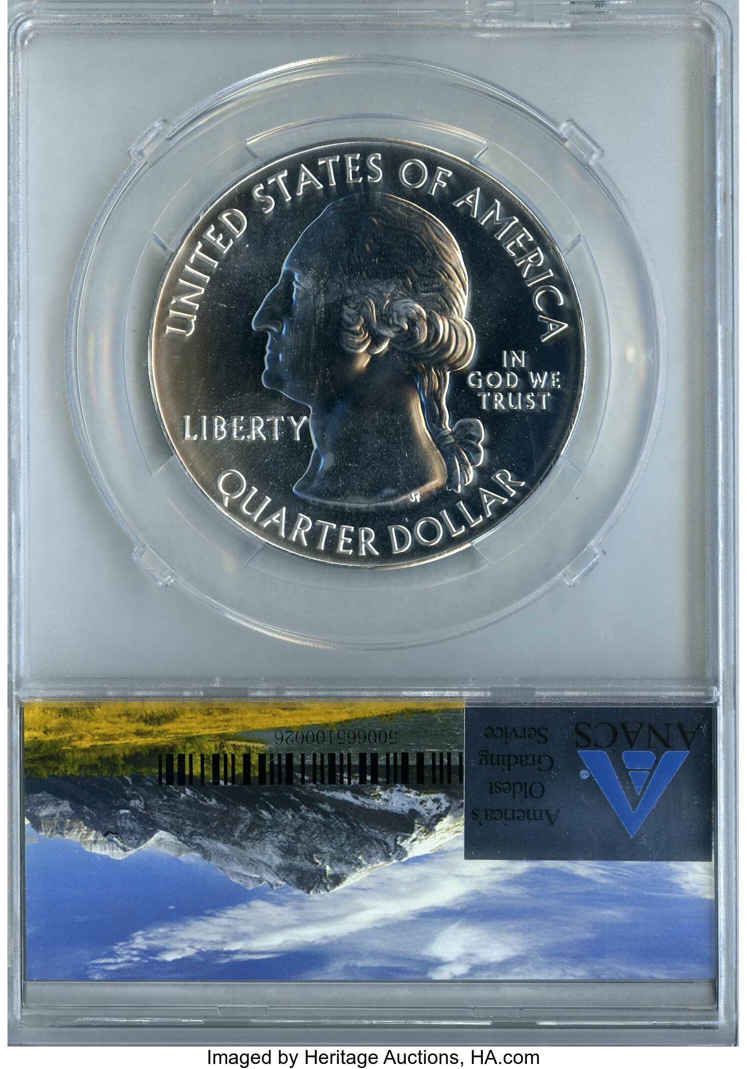 image for: 2013 25C Fort McHenry Five-Ounce Silver, First Strike, MS69 ANACS. NGC Census: (0/0). PCGS Population (543/0)....
