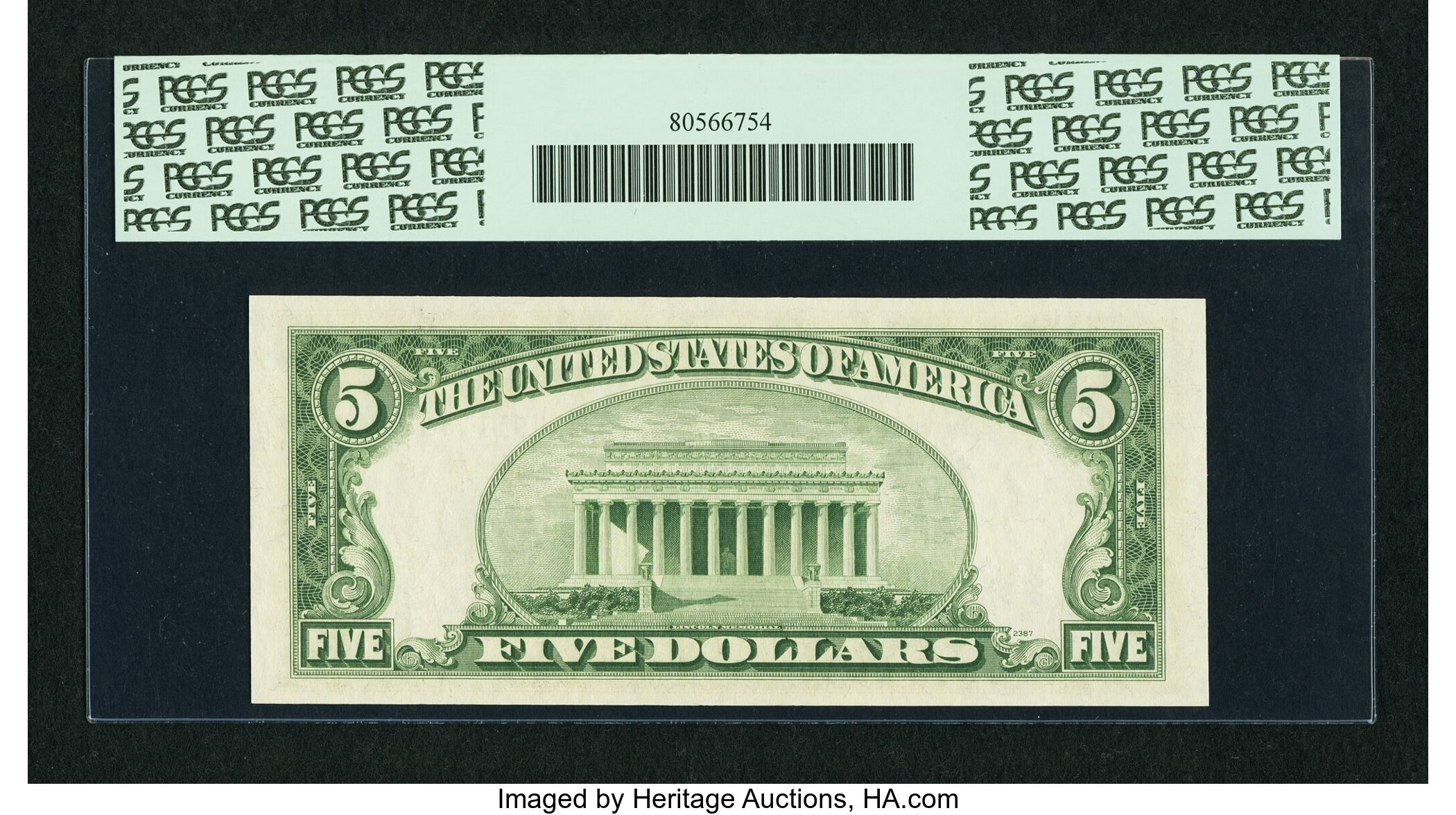 image for: Fr. 1963-B* $5 1950B Federal Reserve Note. PCGS Superb Gem New 67PPQ....