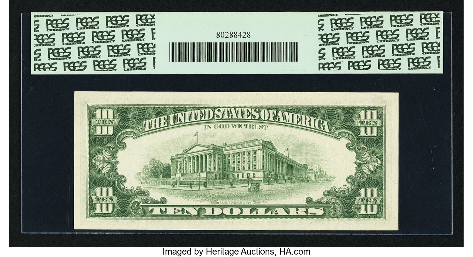 image for: Fr. 2019-B* $10 1969A Federal Reserve Star Note. PCGS Gem New 65PPQ....