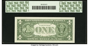 image for: Fr. 1904-I $1 1969A Federal Reserve Note. PCGS Gem New 66PPQ....