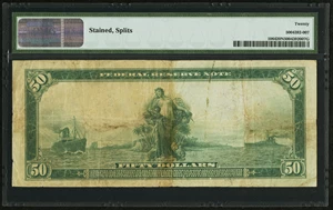 image for: Fr. 1064 $50 1914 Federal Reserve Note PMG Very Fine 20 Net....