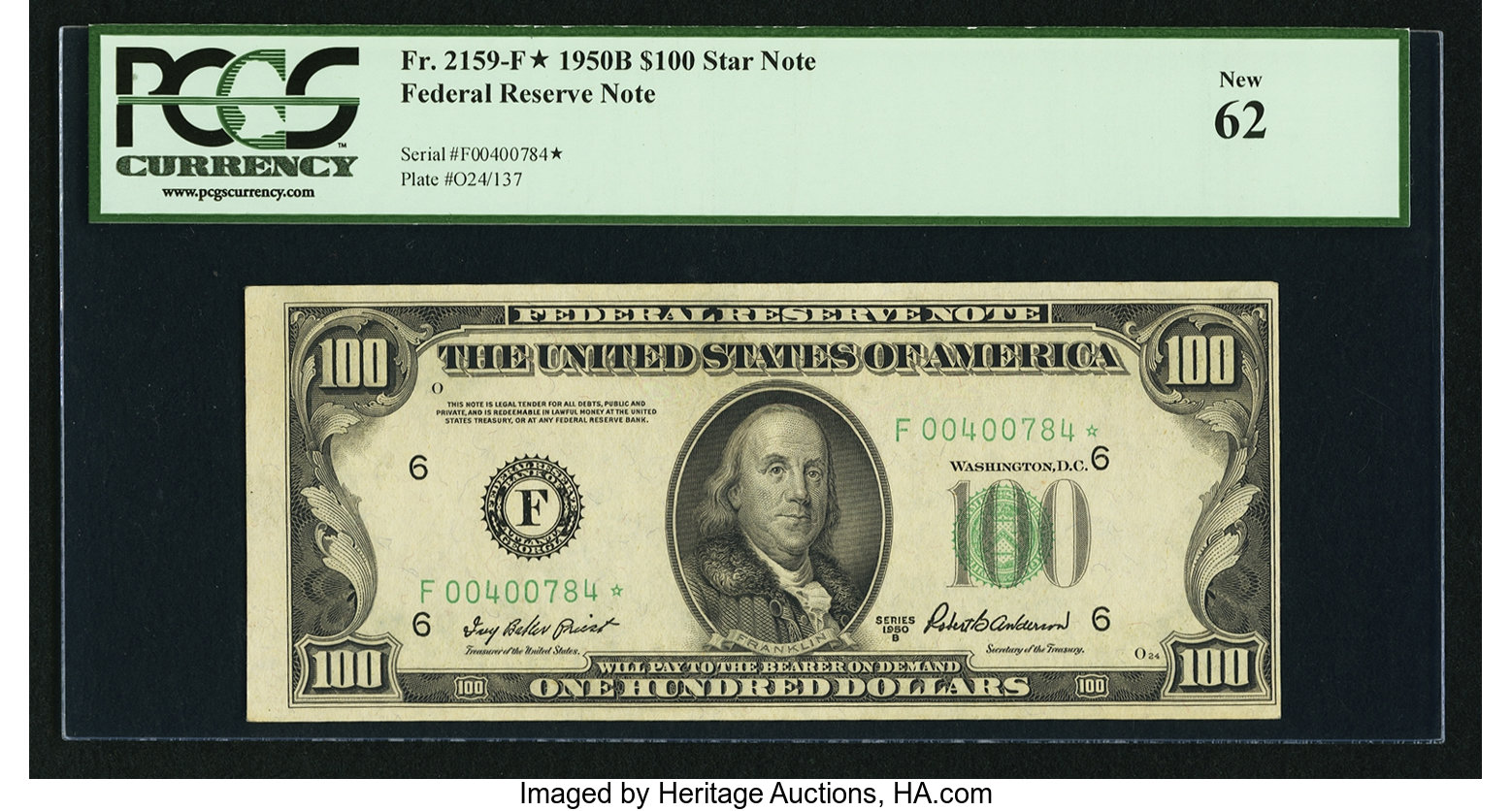 1950B $100 Replacement, Atlanta (Fr. 2159F*)