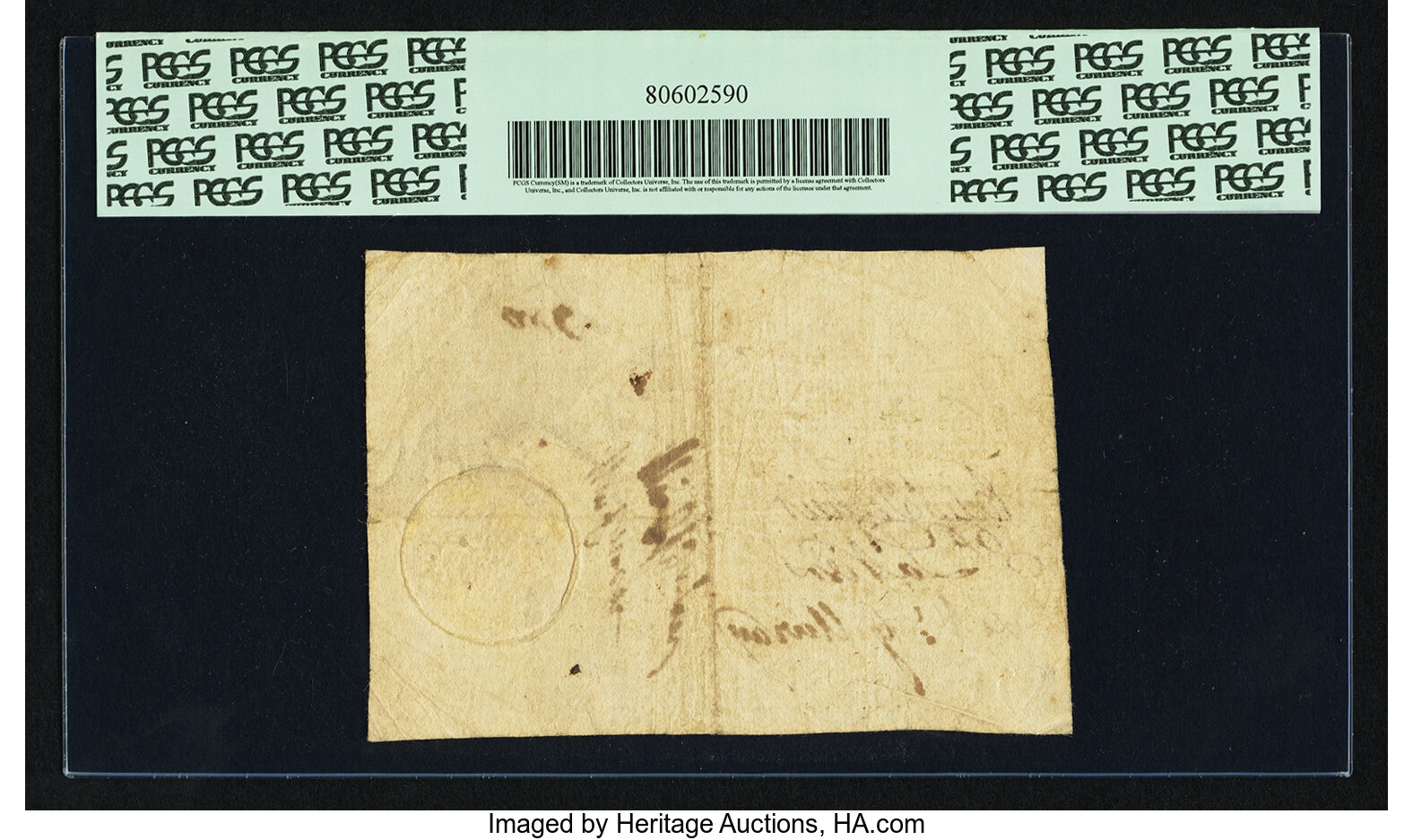 image for: Georgia 1776 $4 PCGS Apparent Very Fine 30....