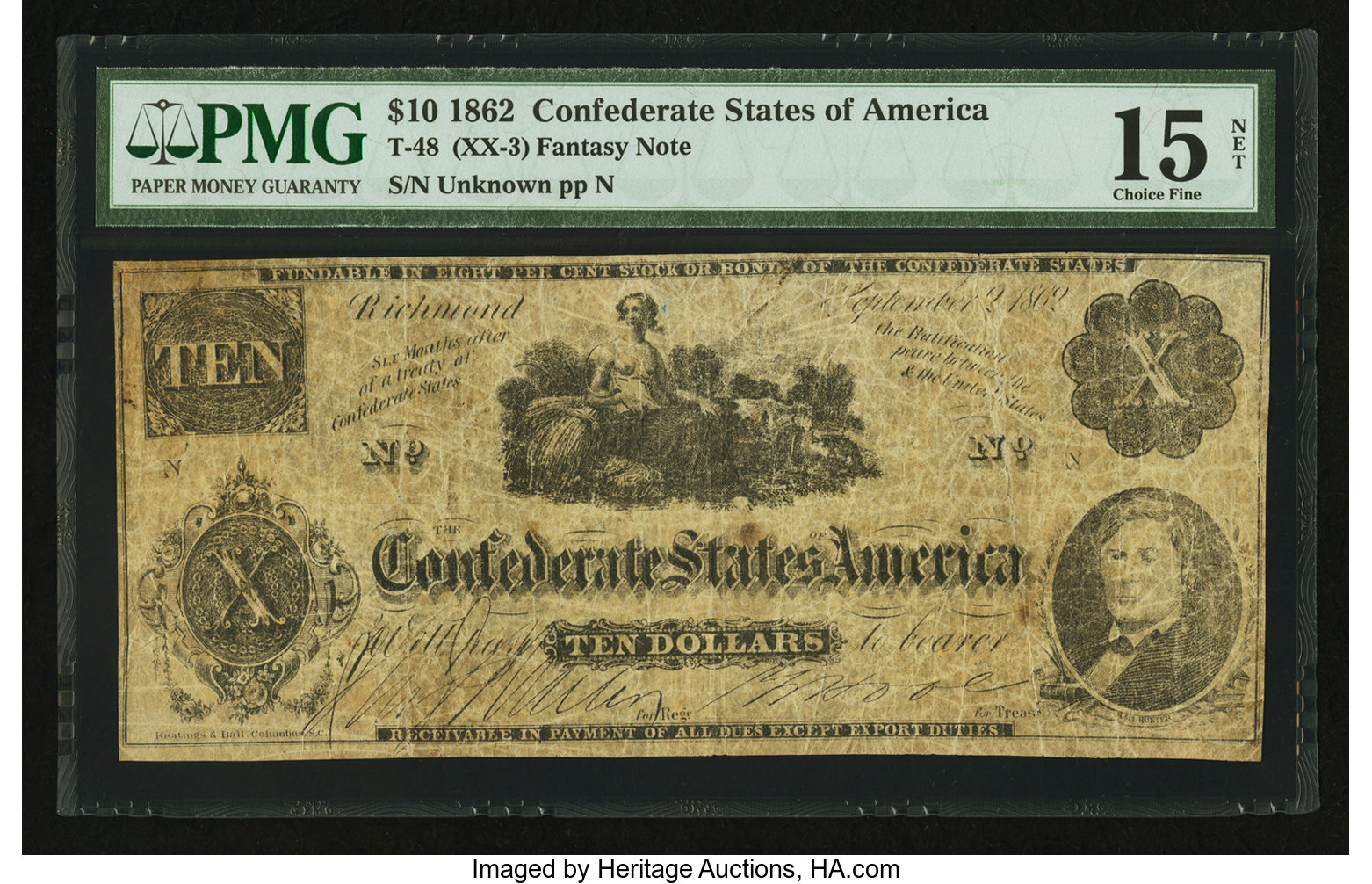 image for: T48 $10 1862 XX3....