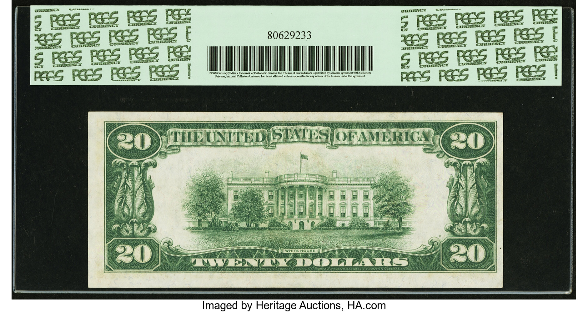 image for: Fr. 2050-I* $20 1928 Federal Reserve Note. PCGS Choice About New 55....