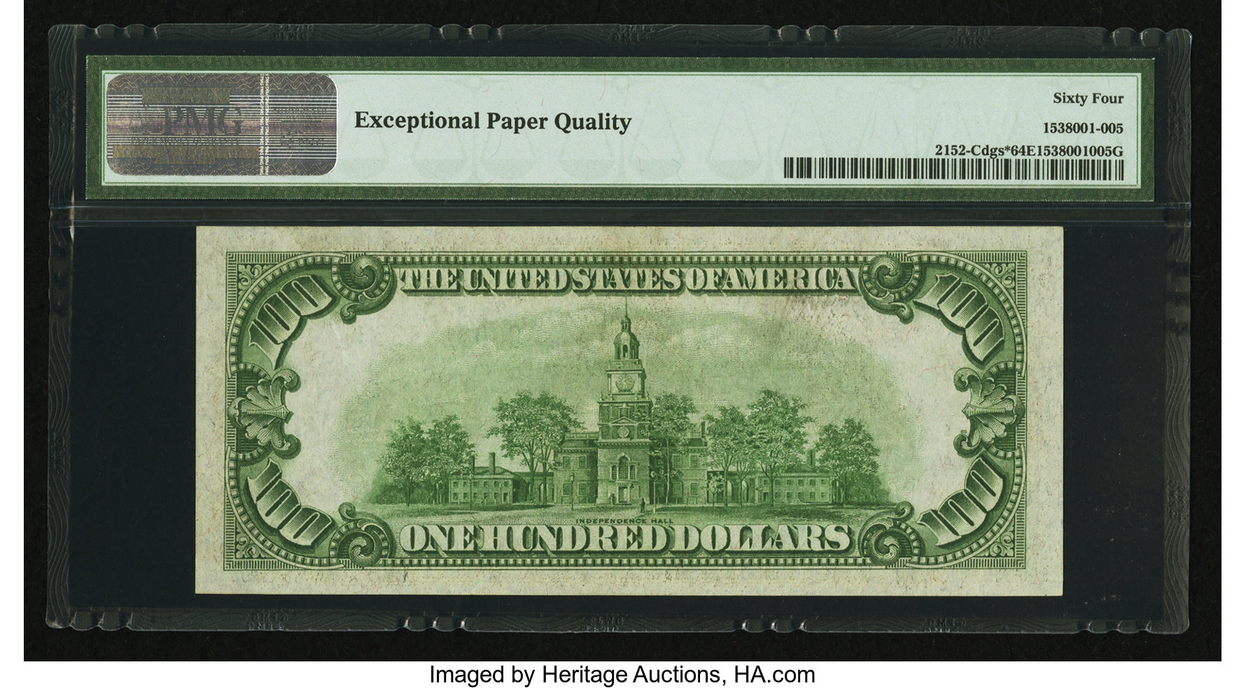 image for: Fr. 2152-C* $100 1934 Federal Reserve Note. PMG Choice Uncirculated 64 EPQ....