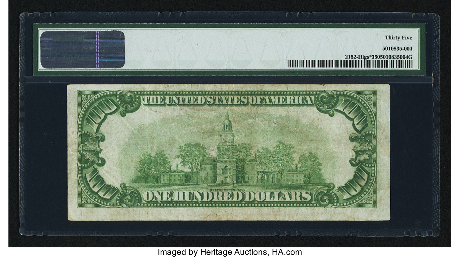 image for: Fr. 2152-H* $100 1934 Light Green Seal Federal Reserve Note. PMG Choice Very Fine 35....