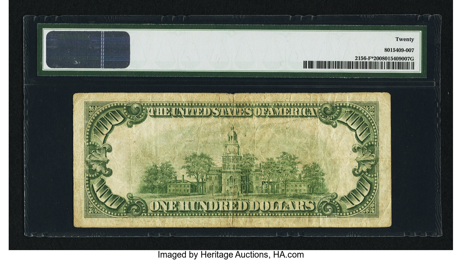 image for: Fr. 2156-F* $100 1934D Federal Reserve Note. PMG Very Fine 20....