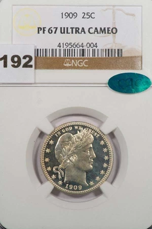 image for: 25C 1909 NGC PR67 UCAM CAC