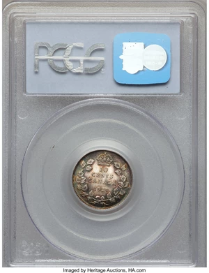 image for: George V 10 Cents 1920 MS66 PCGS