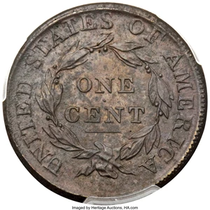 image for: 1813 1C S-292, B-2, R.2, MS62 Brown PCGS....
