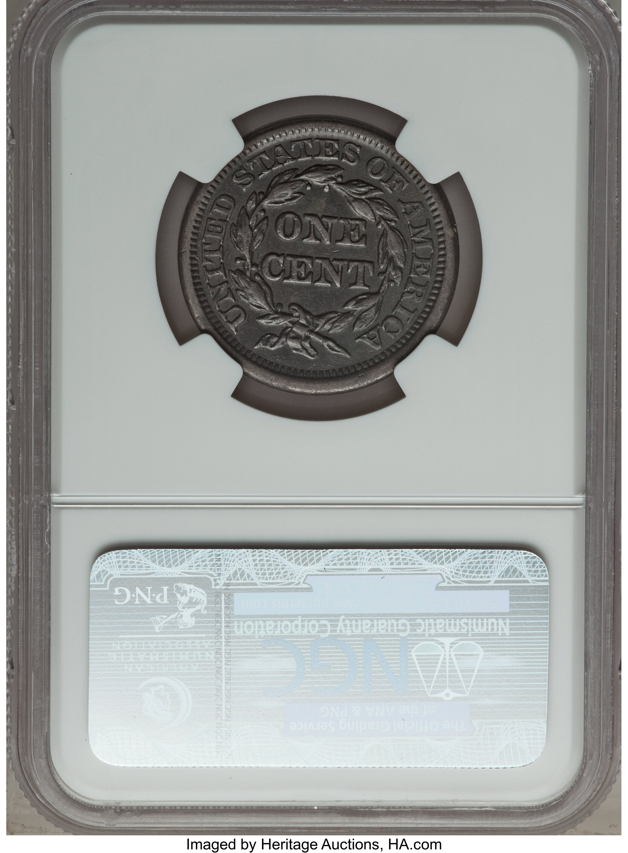 1844 1c PR BN PR63 BN CAC thumbnail 11