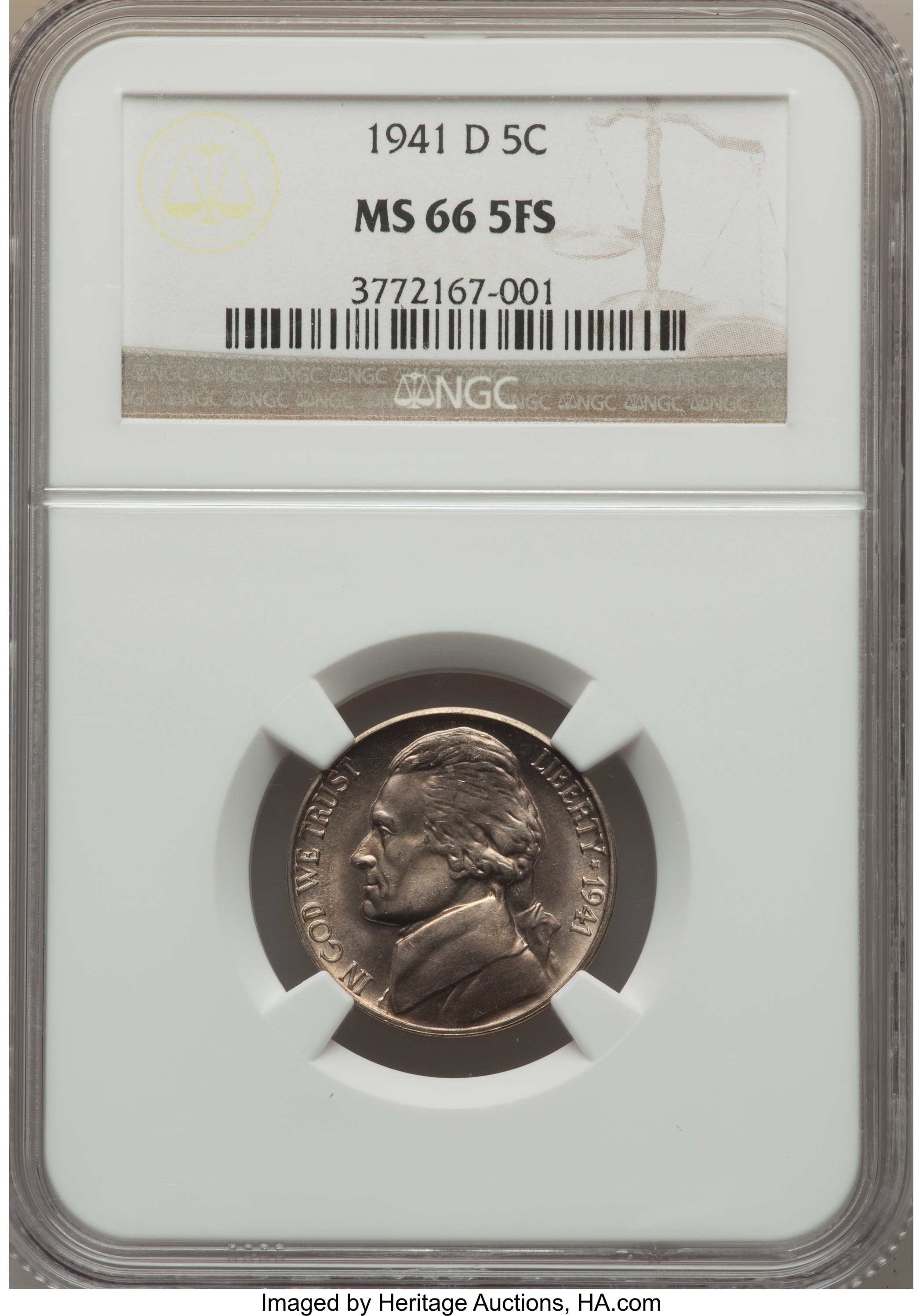 1940 5c MS FS MS65 FS thumbnail 8