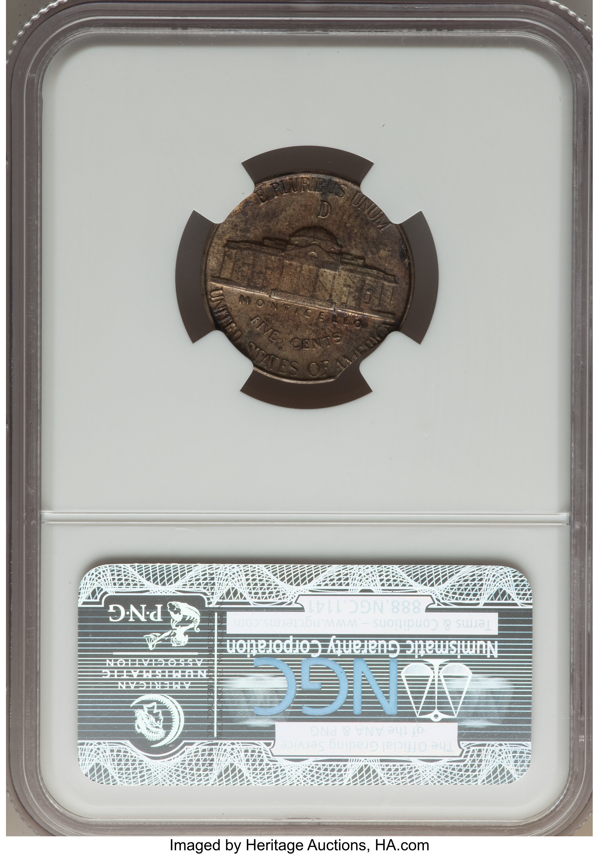 1945-D 5c Silver F15 thumbnail 3
