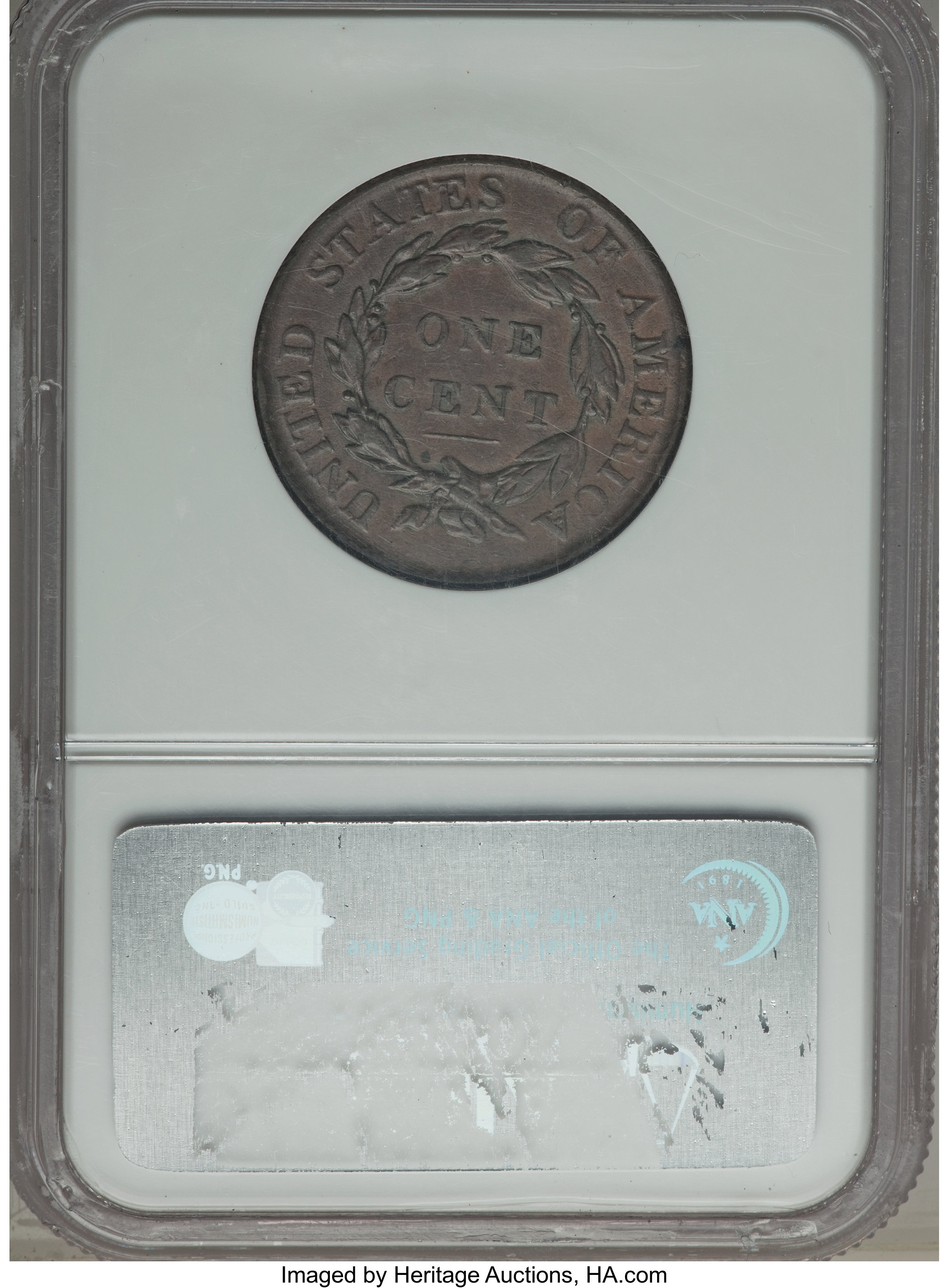 image for: 1818 1C N-9, R.3, AU50 NGC. Ex: Rasmussen Collection. NGC Census: (1/1). PCGS Population (0/4)....