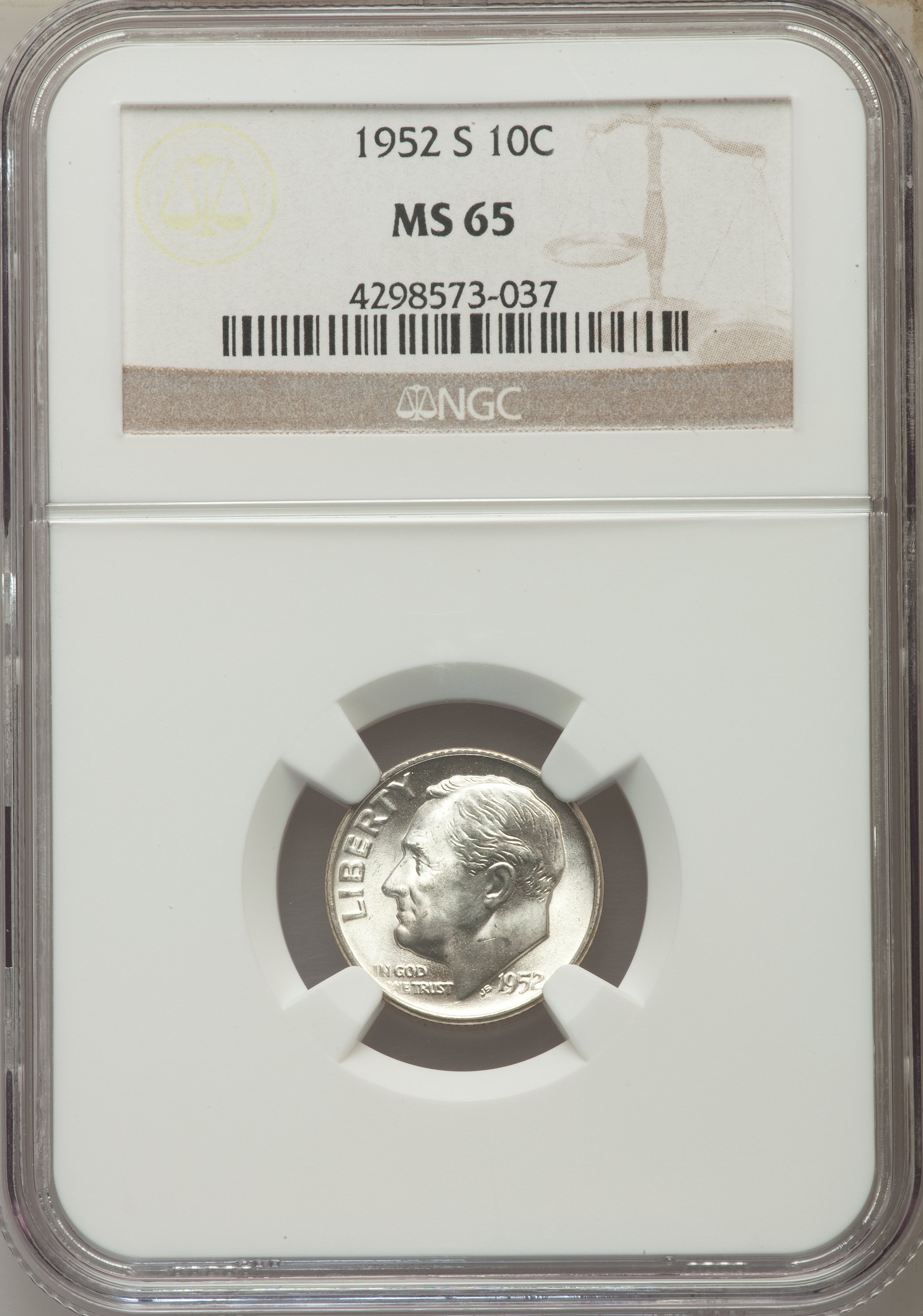 1952-S 10c MS64 thumbnail 6