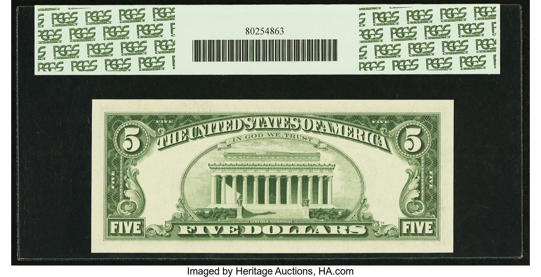 image for: Fr. 1969-D* $5 1969 Federal Reserve Star Note. PCGS Superb Gem New 68PPQ....
