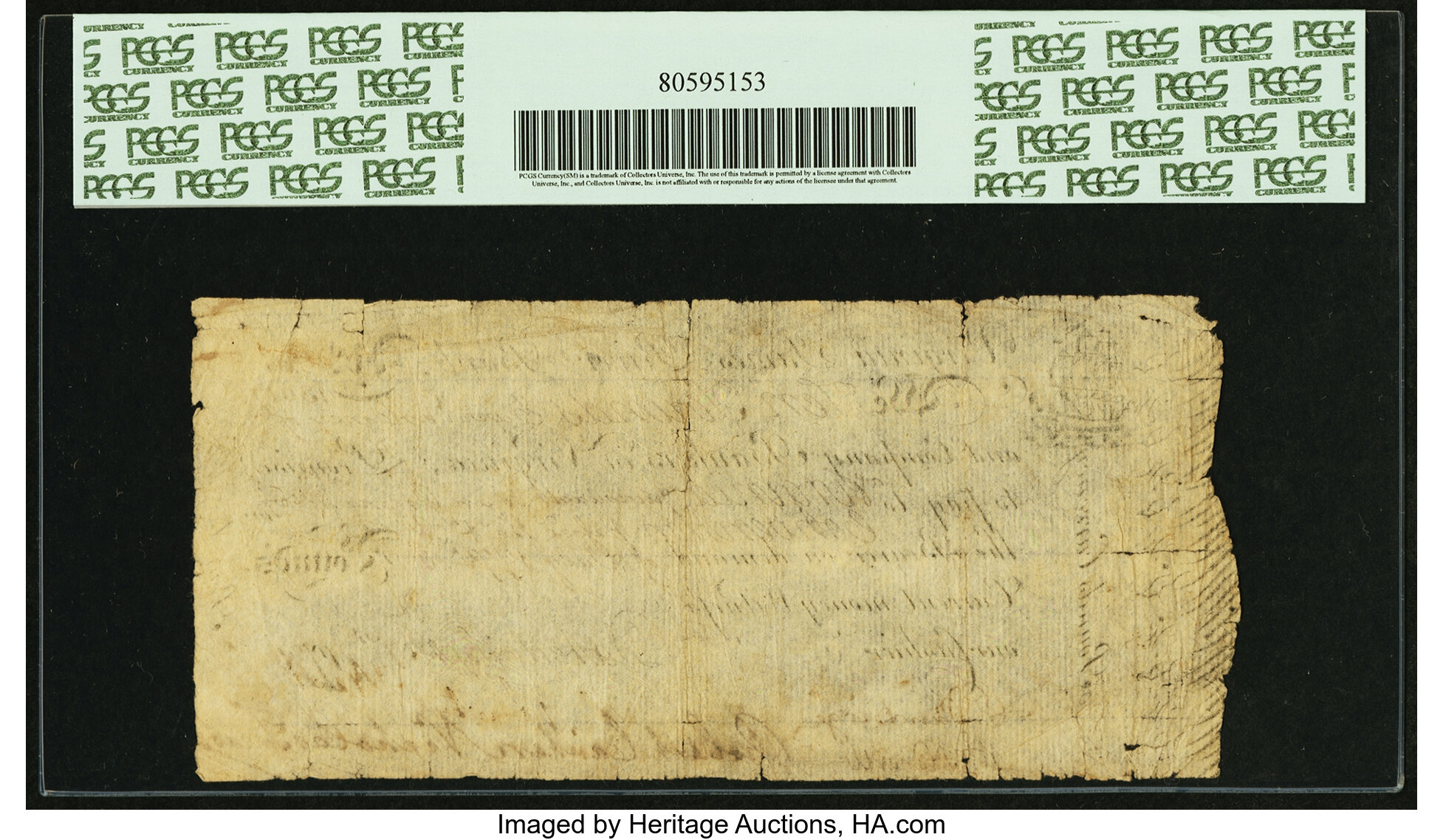 image for: Virginia September 1, 1775 £10 PCGS Apparent Very Fine 25....