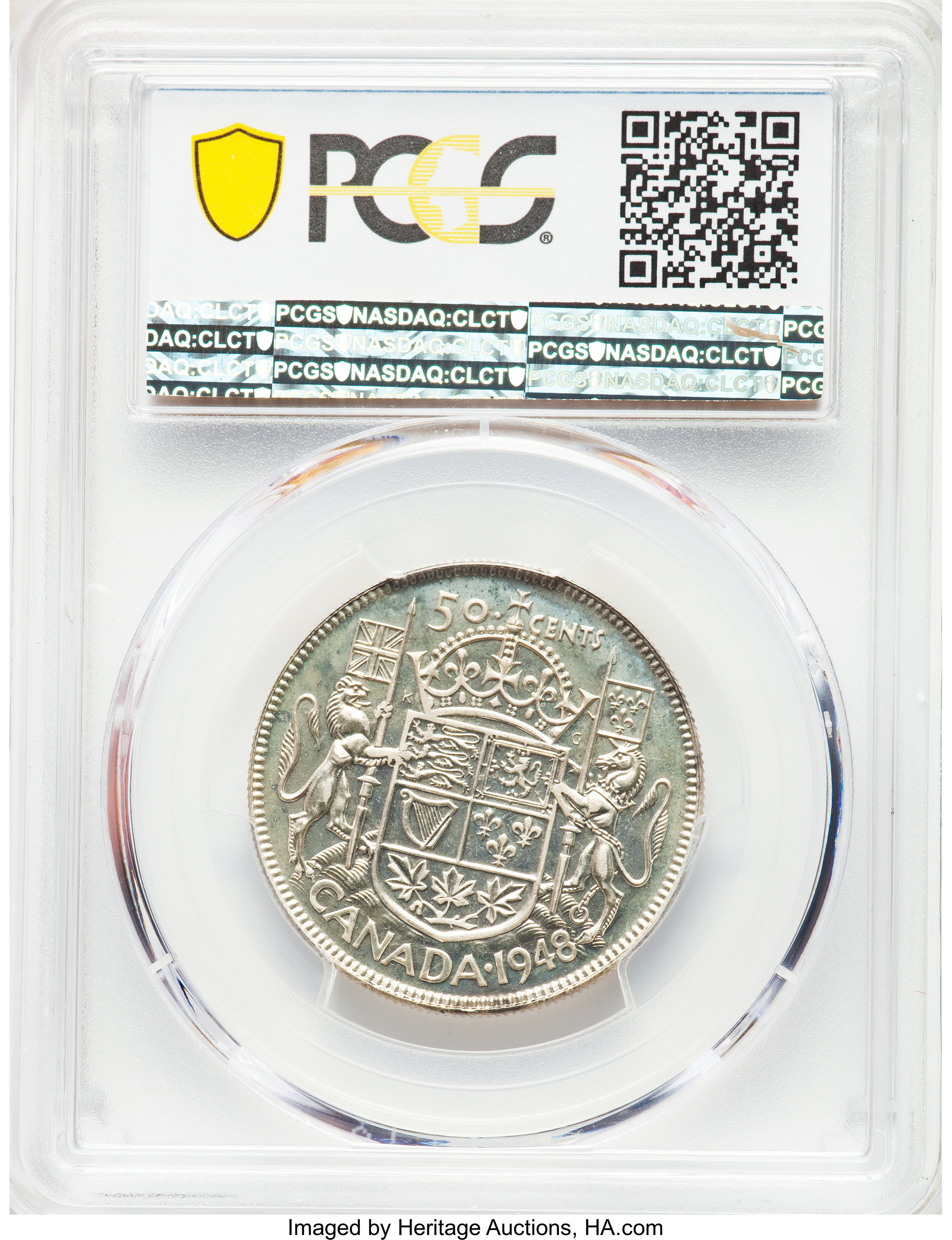 image for: George VI Specimen "Convex" 50 Cents 1948 SP65 PCGS