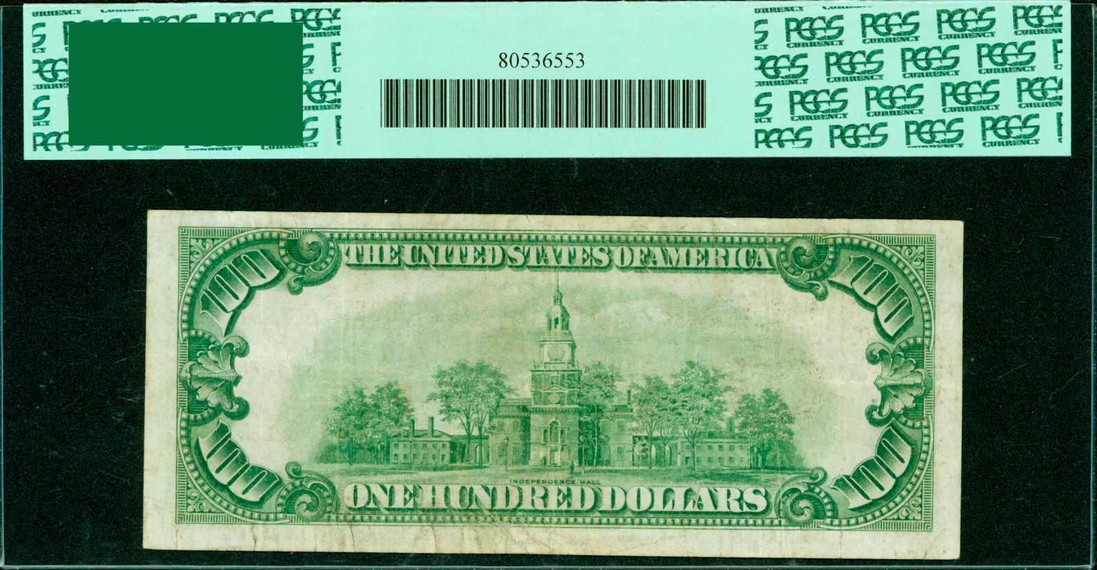 image for: Fr. 2152-L*. 1934 $100 Federal Reserve Note. PCGS Very Fine 20.