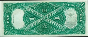 image for: Fr. 39. 1917 $1 Legal Tender Note. PCGS Gem New 66 PPQ.