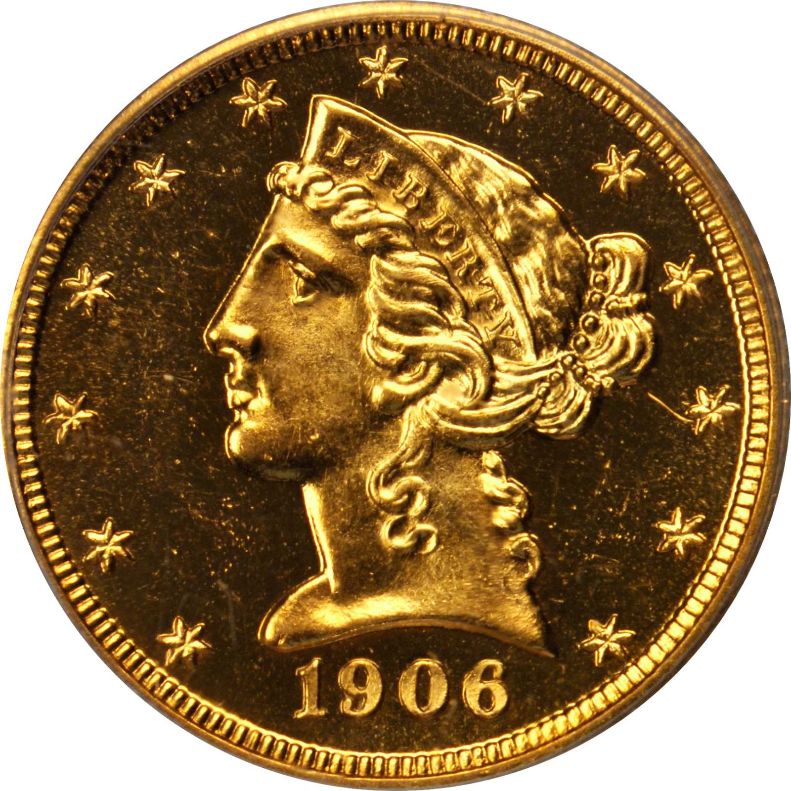 image for: 1906 Liberty Half Eagle. Proof-65 Cameo (PCGS). CAC.