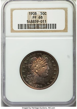 image for: 1908 50C PR68 NGC....