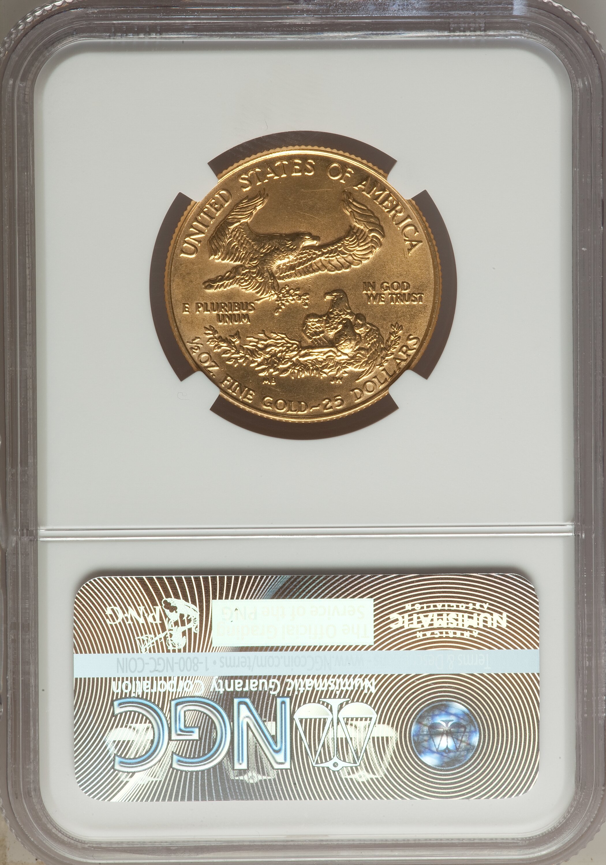 1986 $25  Gold Eagle MS66 thumbnail 2