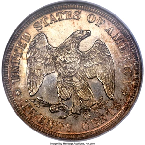 image for: 1875 20C MS66 NGC. BF-1, R.1....