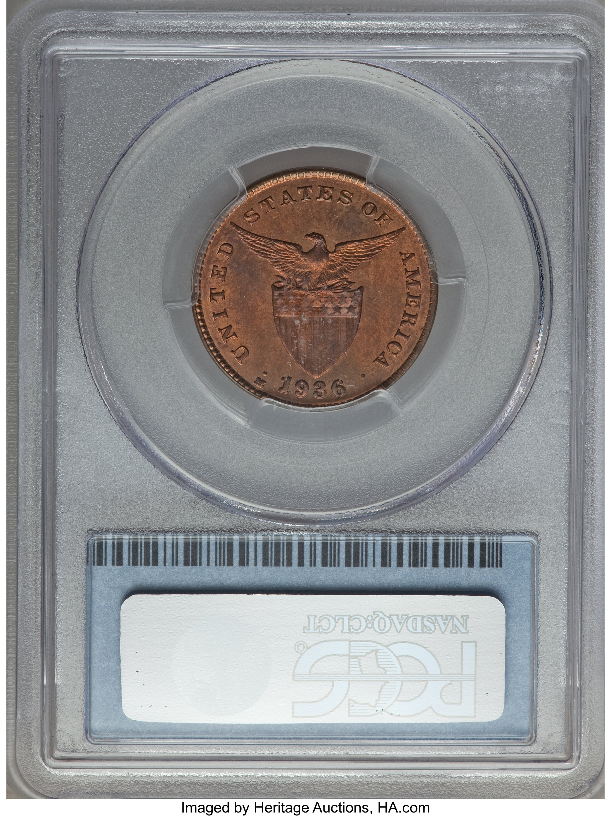 image for: 1936-M 1C MS65 Red PCGS Secure. PCGS Population (11/6). NGC Census: (0/0)....