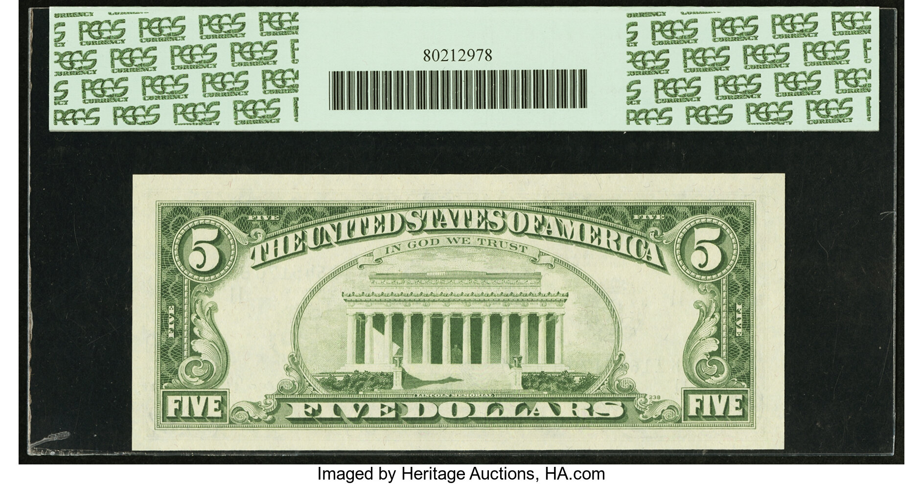 image for: Fr. 1972-K $5 1969C Federal Reserve Note. PCGS Very Choice New 64PPQ....