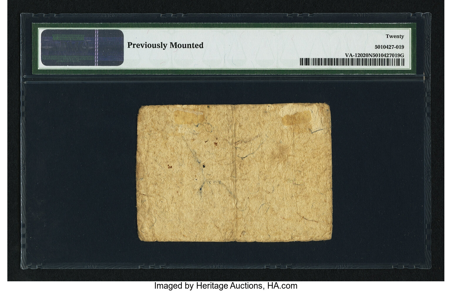 image for: Virginia May 5, 1777 $10 PMG Very Fine 20 Net....