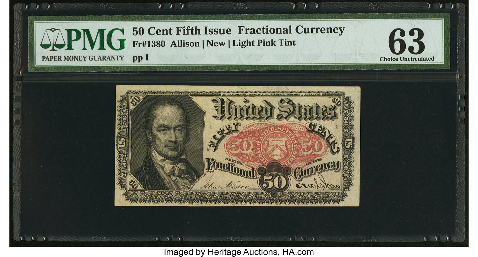 image for: Fr. 1380 50¢ Fifth Issue PMG Choice Uncirculated 63....