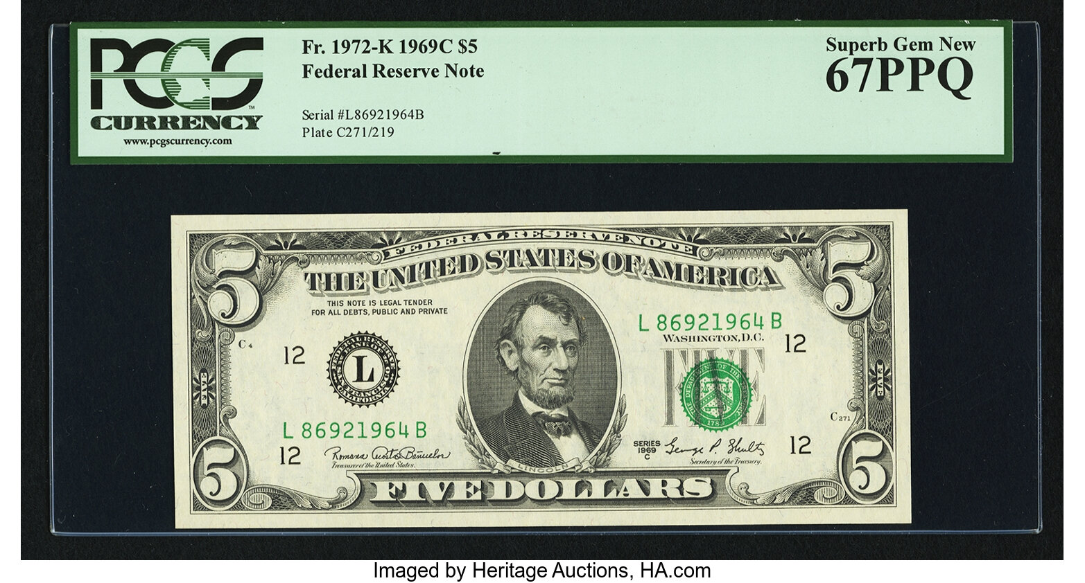 1969C $5 (Fr. 1972L)