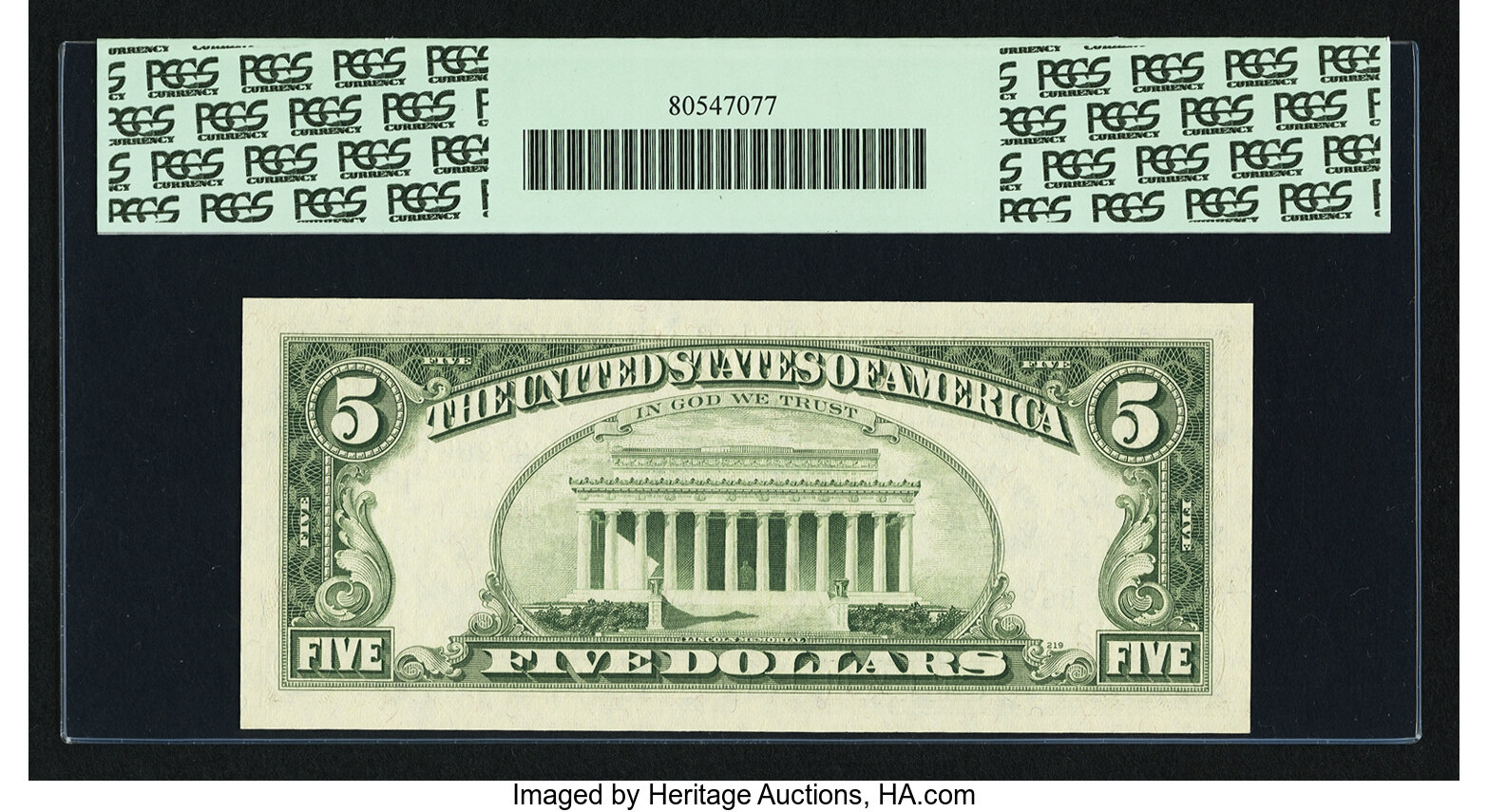 image for: Fr. 1972-L $5 1969C Federal Reserve Note. PCGS Superb Gem New 67PPQ....