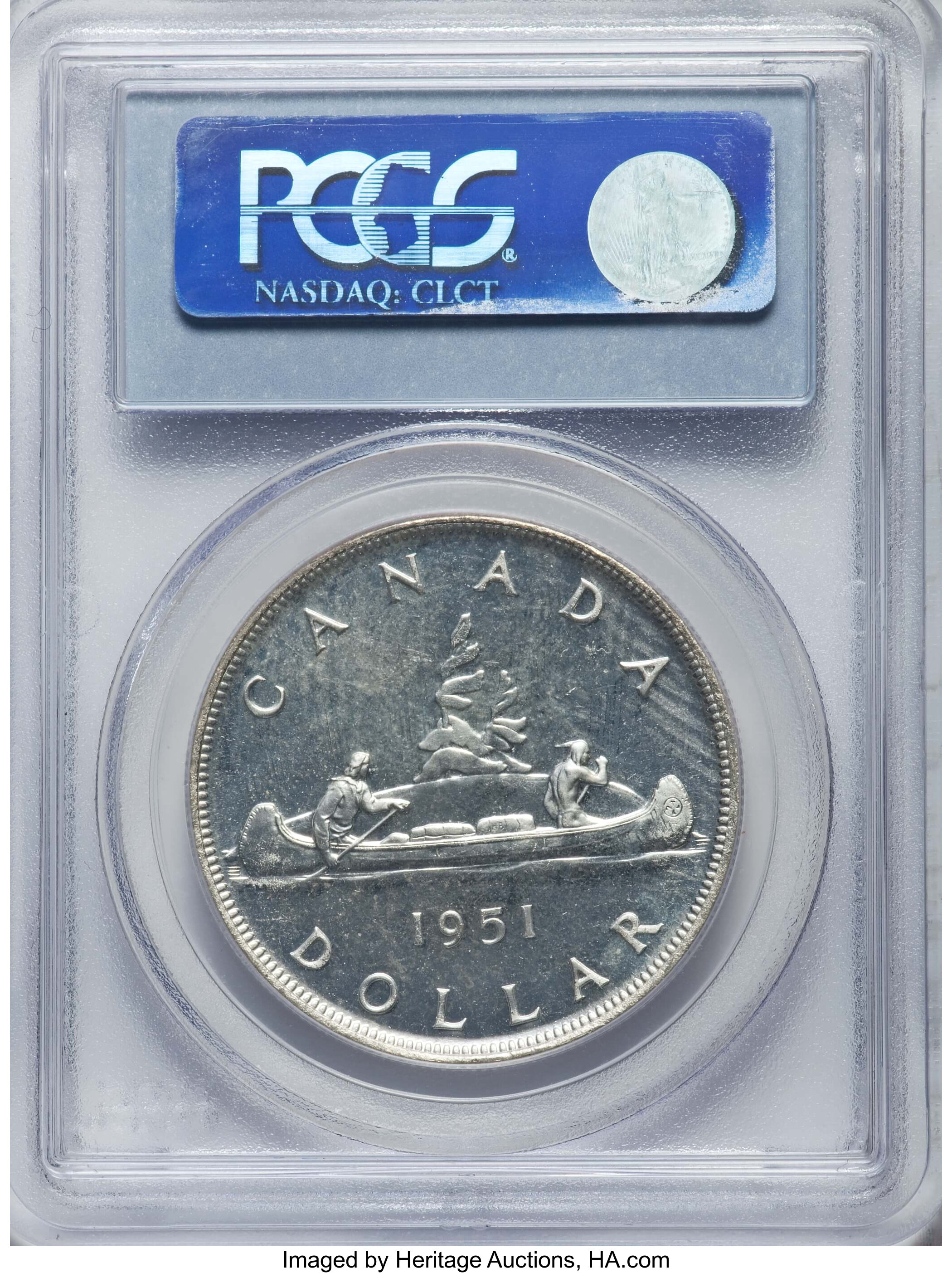 image for: George VI Prooflike Dollar 1951 PL66 PCGS