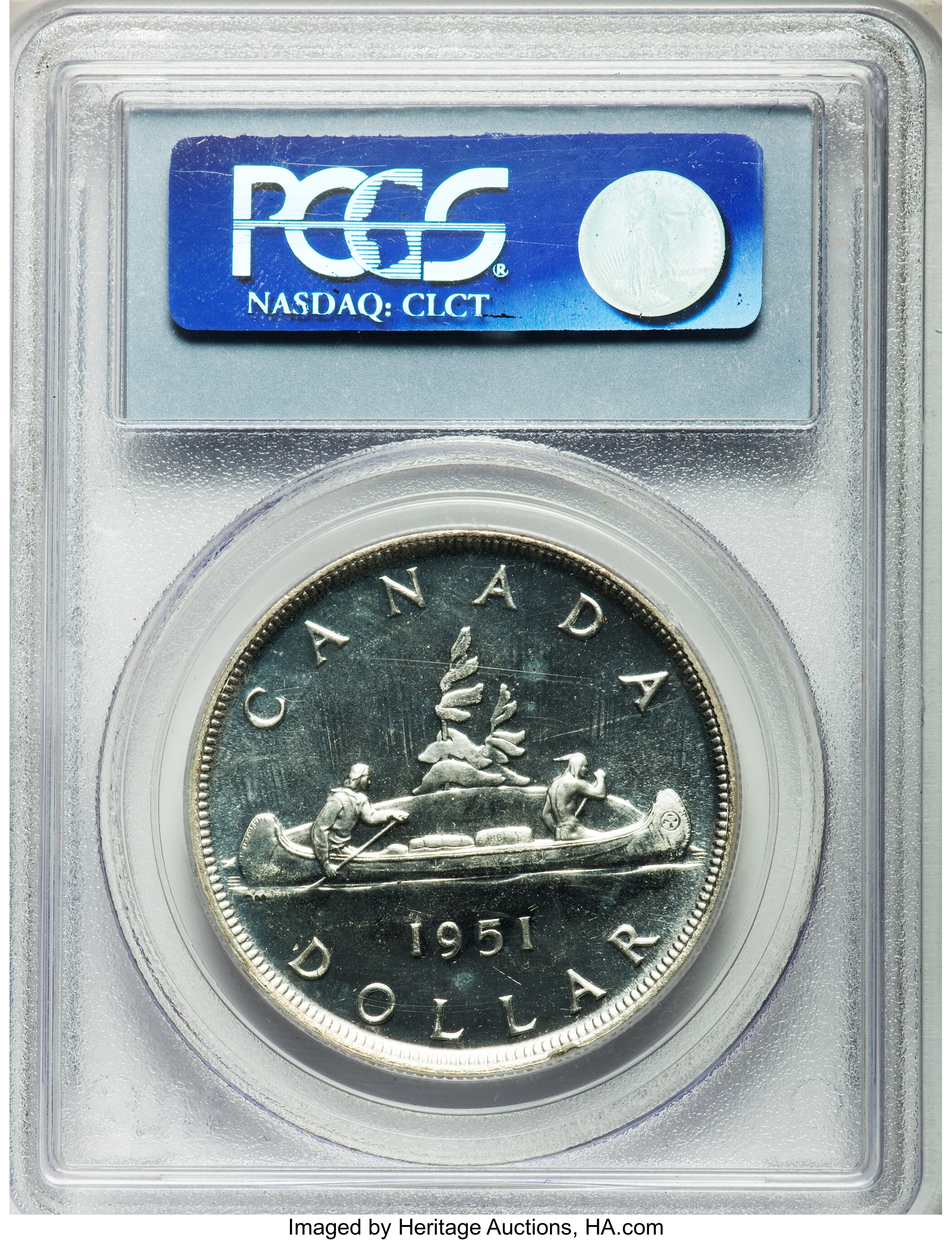 image for: George VI Prooflike Dollar 1951