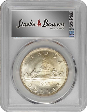 image for: CANADA. Dollar, 1935. Ottawa Mint. PCGS SPECIMEN-67+ Gold Shield.