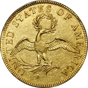 image for: 1795 Capped Bust Right Eagle. BD-3, Taraszka-3. Rarity-6. 9 Leaves. AU Details--Repaired (PCGS).