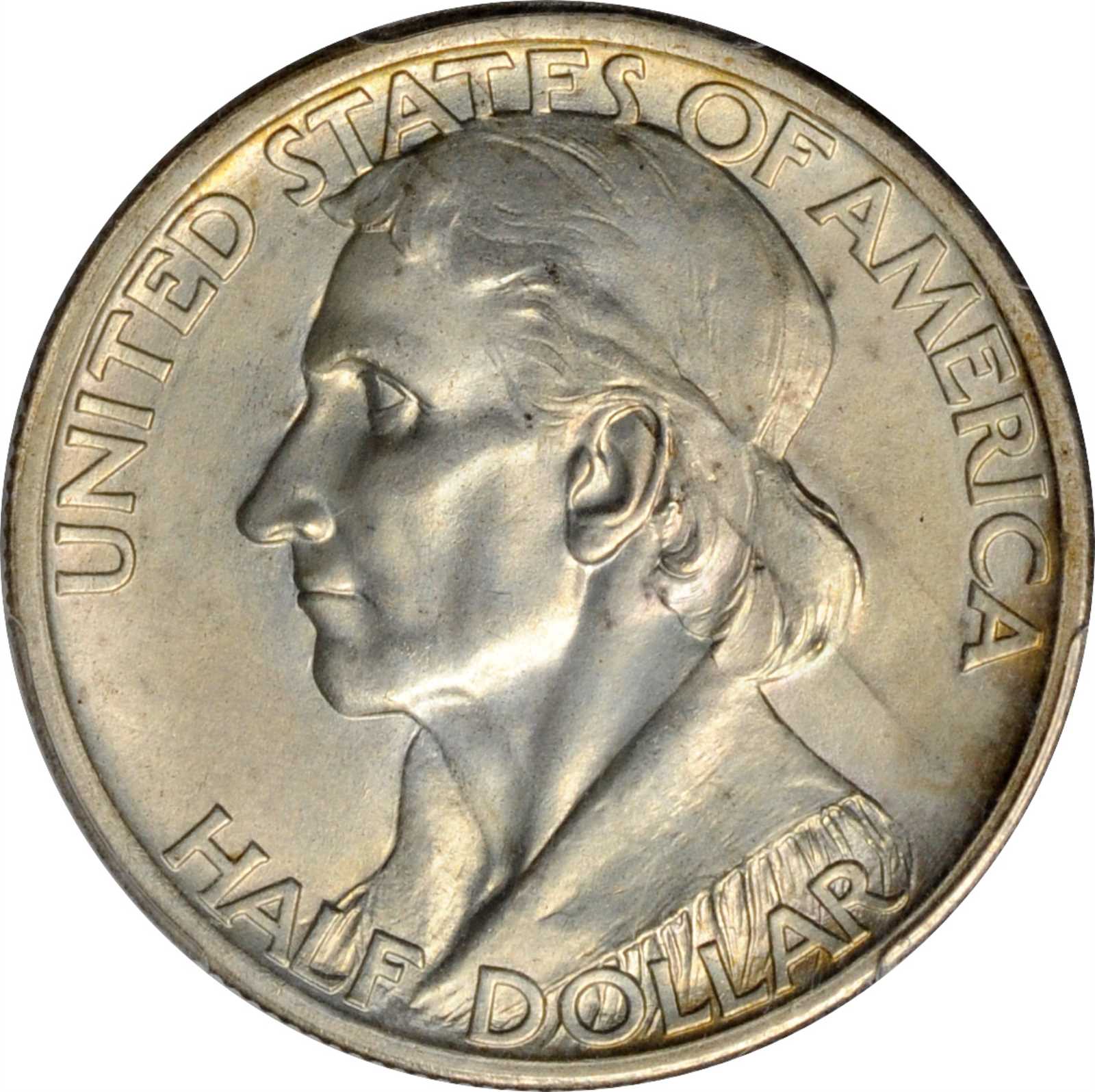1936-S Boone Bicentennial. Unc Details--Cleaned (PCGS).