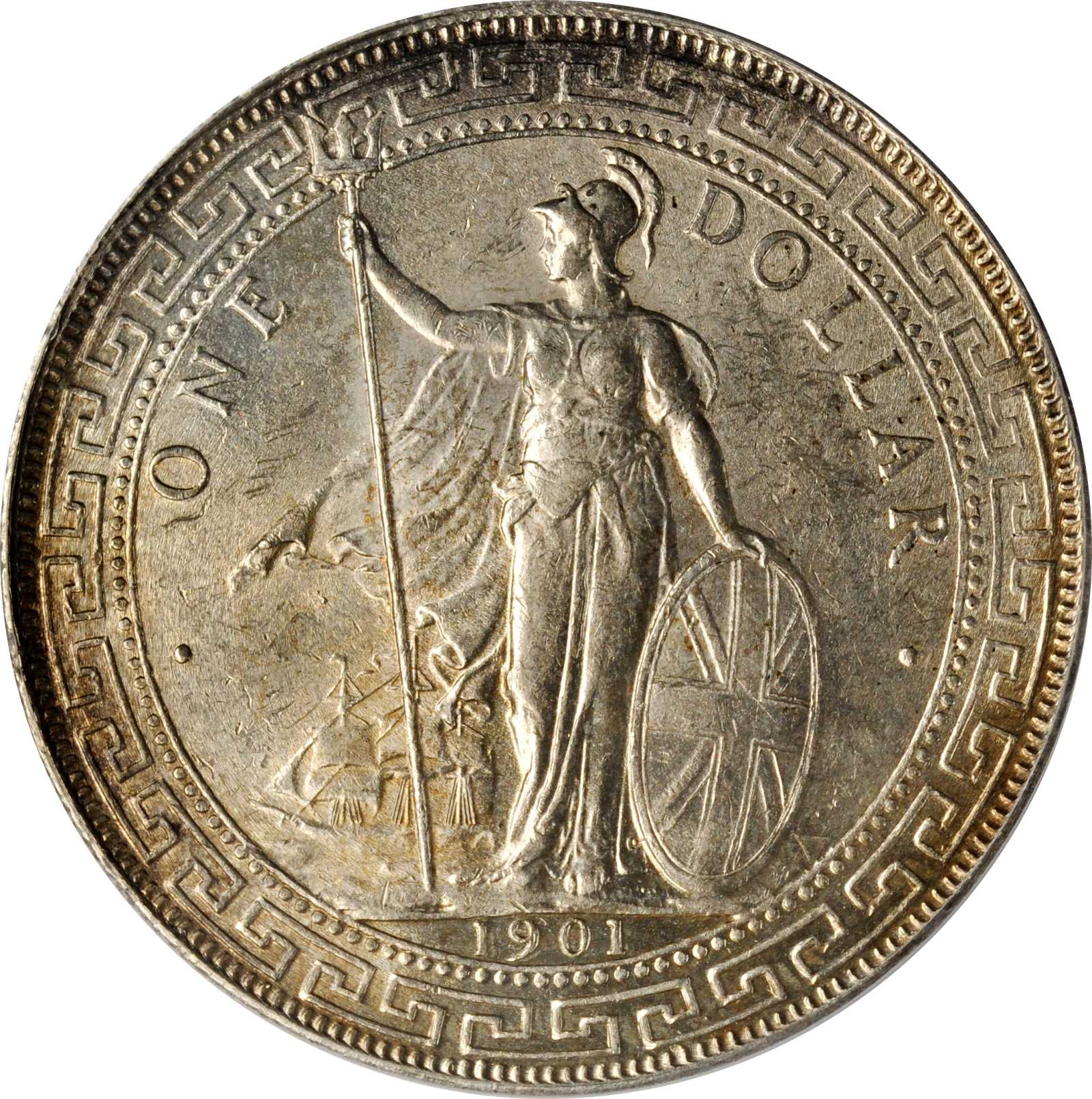 image for: GREAT BRITAIN. Trade Dollar, 1901-C. Calcutta Mint. PCGS MS-63 Gold Shield.